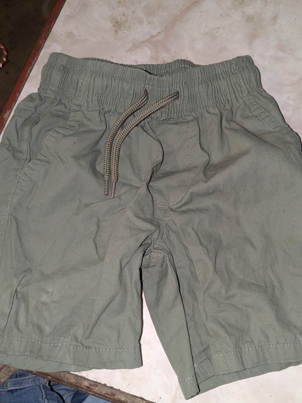 Tony Hawk Men's Olive Green Athletic Drawstring Shorts